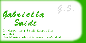 gabriella smidt business card